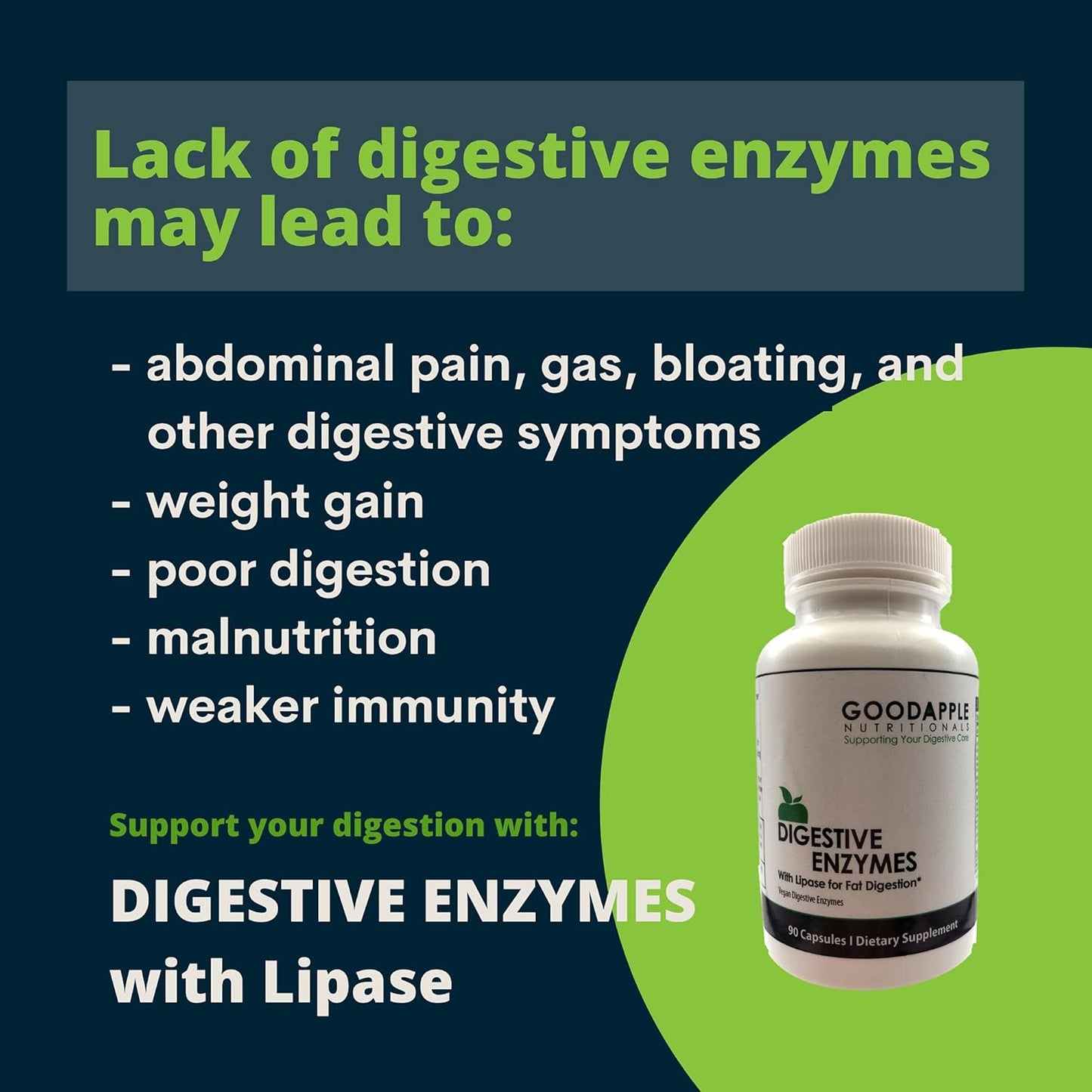 Digestive Enzymes Elite for Gallbladder & Bloating Support - Vegan & Natural - 90 Capsules