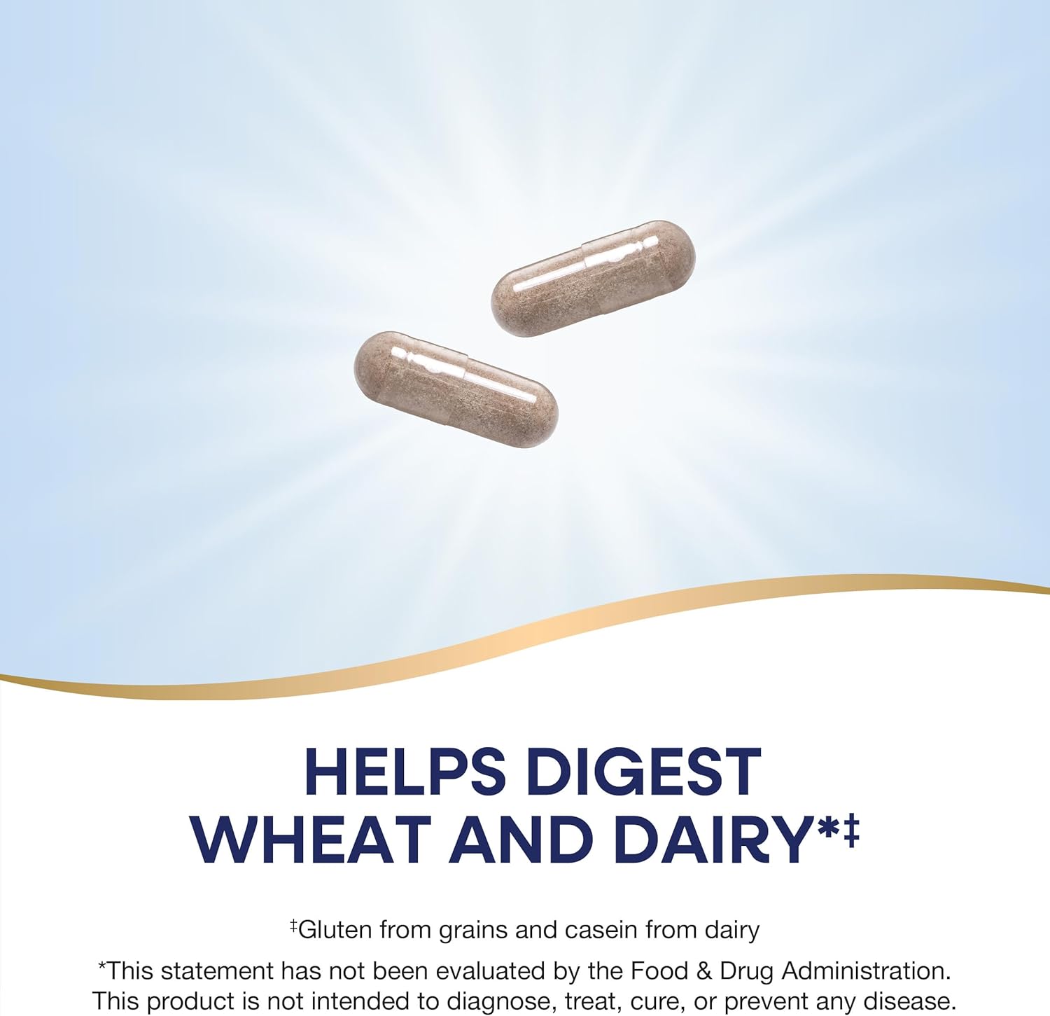 Digestive Enzymes for Gluten and Dairy Digestion - 120 Vegan Capsules