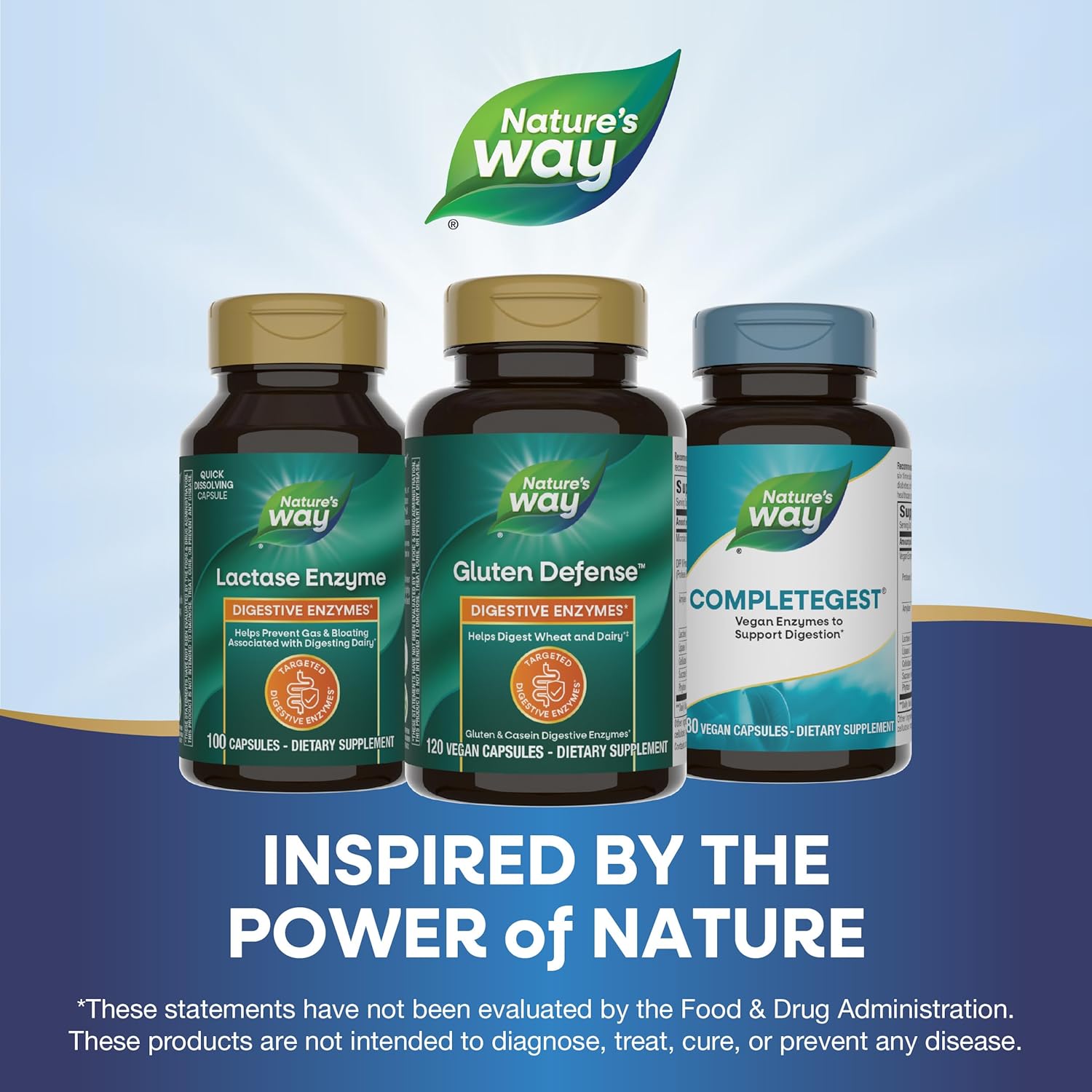 Digestive Enzymes for Gluten and Dairy Digestion - 120 Vegan Capsules