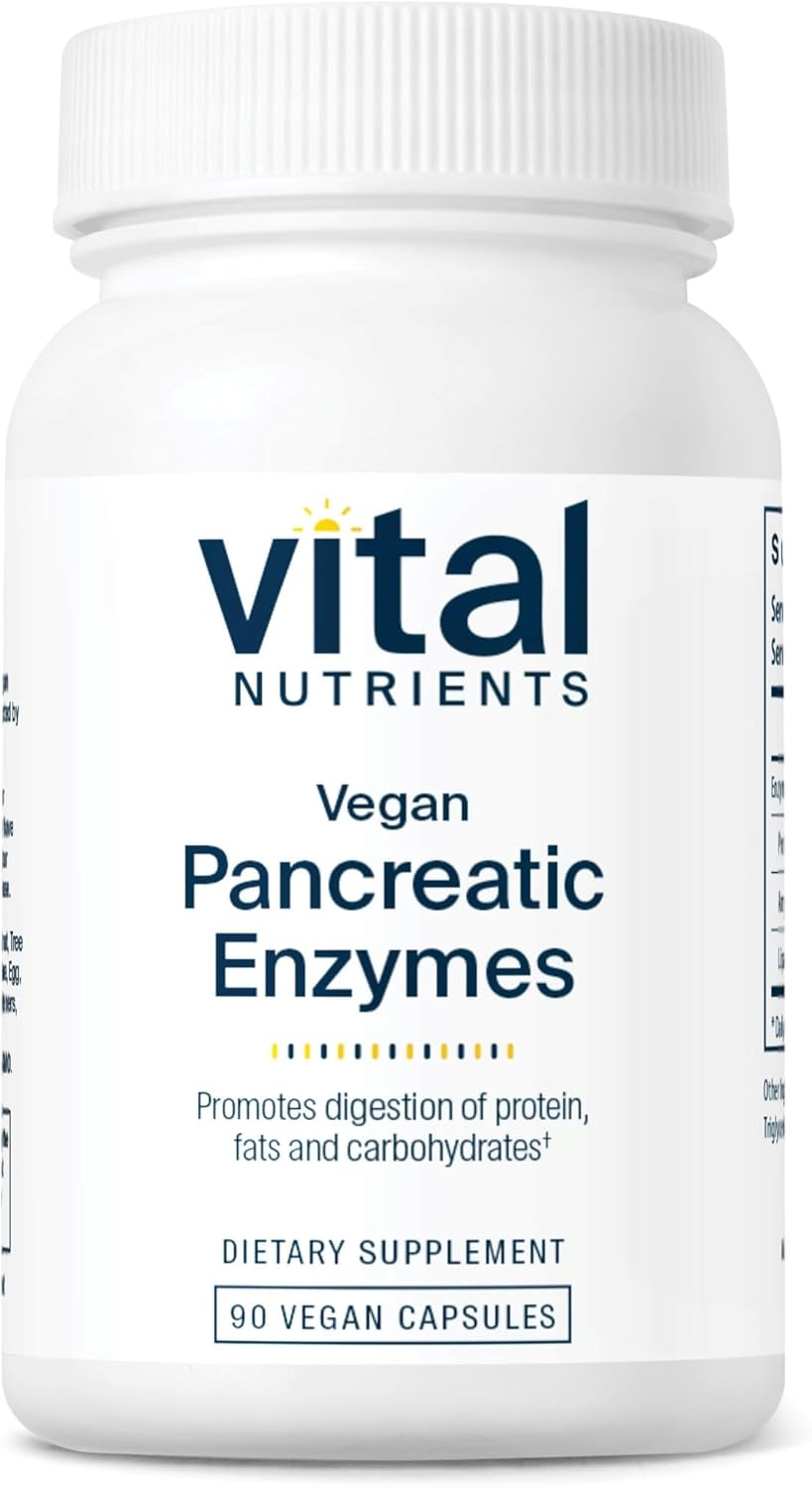 Digestive Enzymes for Women & Men - Vegan Pancreatic Enzymes for Gut Health - Support Digestion, Gas & Bloating Relief - Gluten, Dairy, Soy Free - 90 Capsules