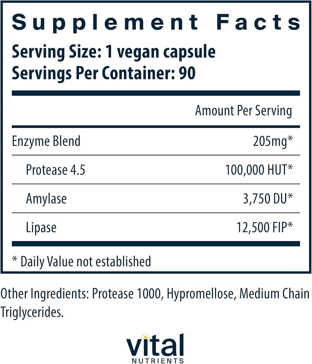 Digestive Enzymes for Women & Men - Vegan Pancreatic Enzymes for Gut Health - Support Digestion, Gas & Bloating Relief - Gluten, Dairy, Soy Free - 90 Capsules