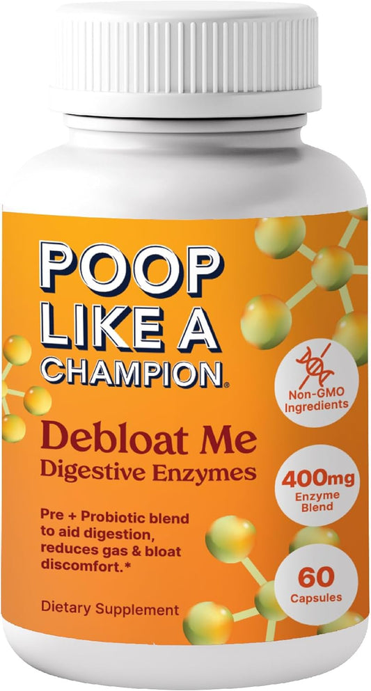 Digestive Enzymes & Probiotic Capsules for Bloating Relief and Digestive Health - 60 Count