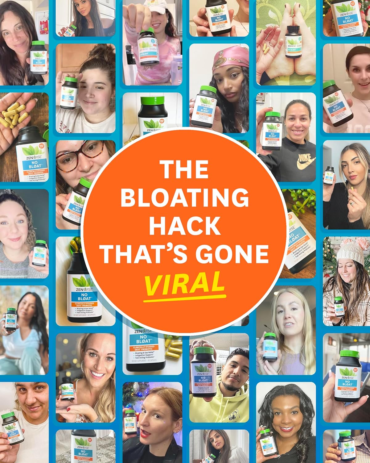 Digestive Enzymes Supplement for Bloating Relief - Probiotics for Women and Men with Ginger, Dandelion, Lactase - Vegan Water Retention Pills - 60 Capsules