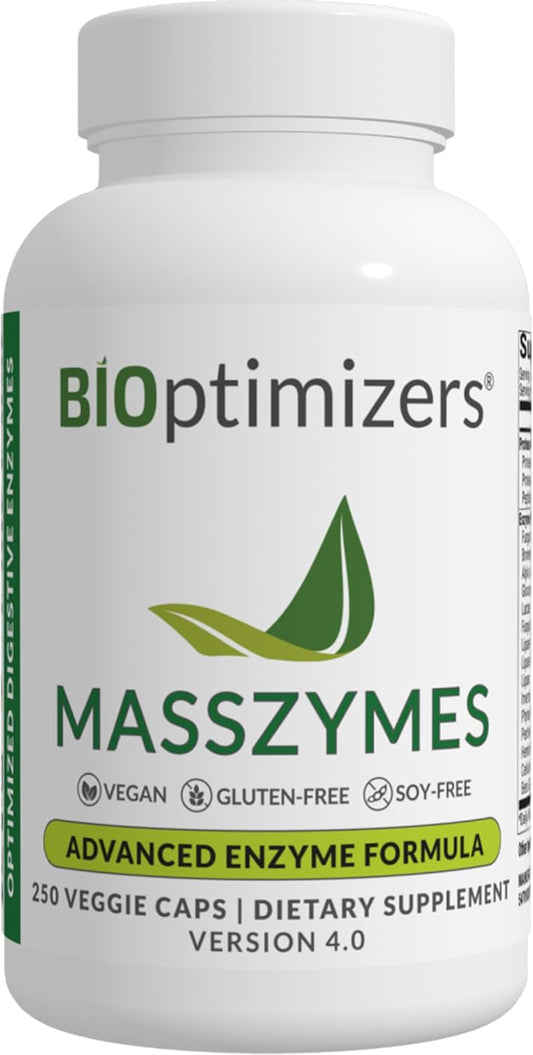 Digestive Enzymes Supplement for Gut Health - Bloating Relief for Men and Women - 250 Capsules - Lipase Amylase Bromelain
