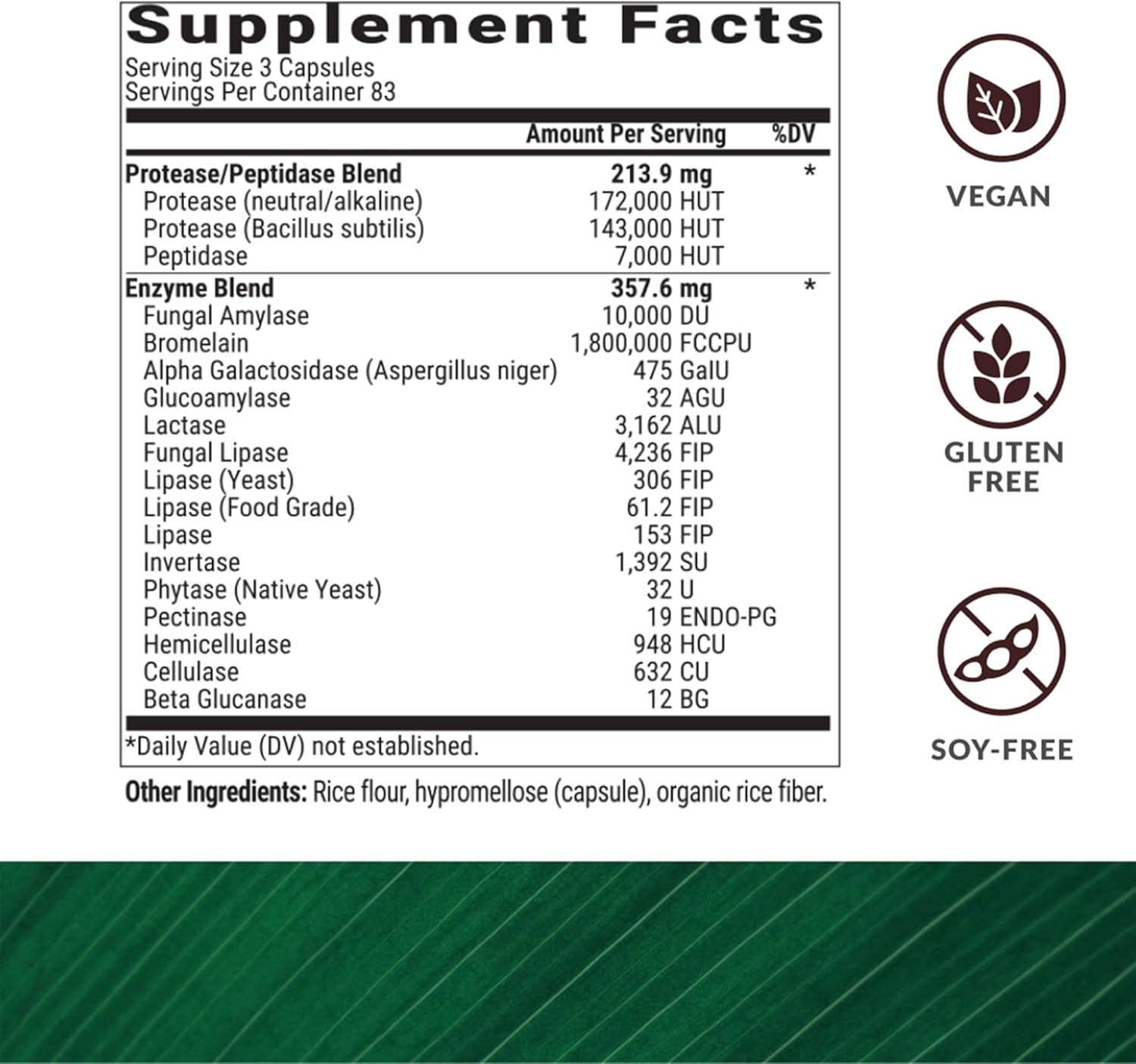 Digestive Enzymes Supplement for Gut Health - Bloating Relief for Men and Women - 250 Capsules - Lipase Amylase Bromelain