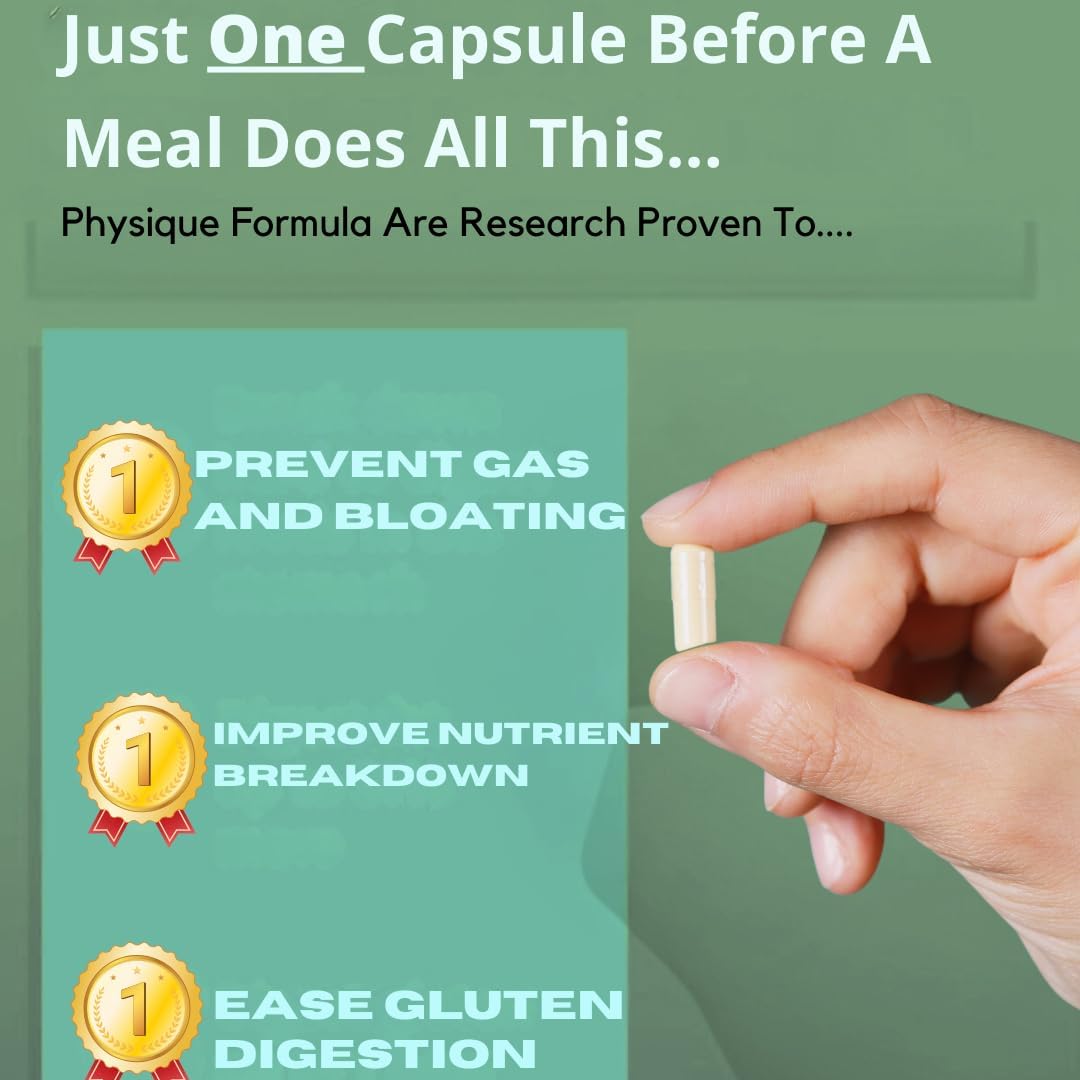 Digestive Enzymes with Betaine HCL for Gut Health - Multi Enzymes for Digestive Health and Bloating Relief - 90 CT