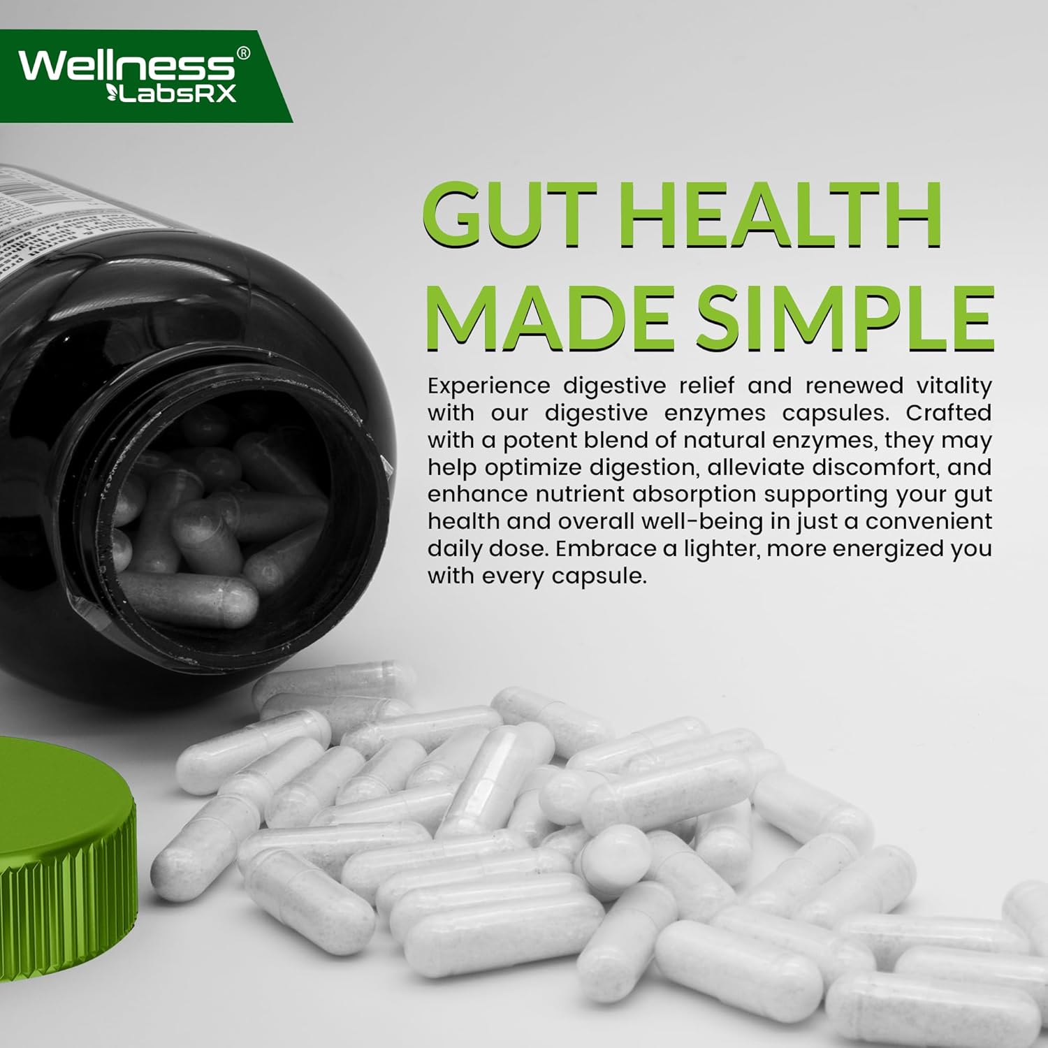 Digestive Enzymes with Probiotics and Prebiotics - 5 Billion CFUs - Support Digestion & Gut Health - 240 Capsules Total