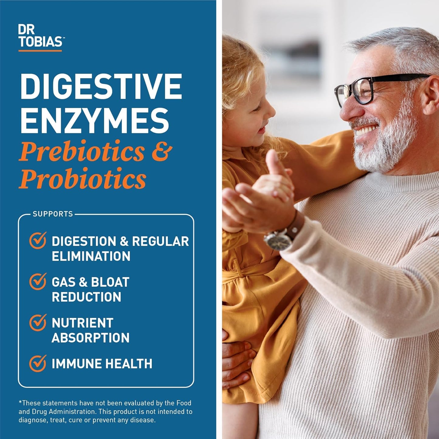 Digestive Enzymes with Probiotics, Prebiotics, & Postbiotics for Improved Digestion & Immune Support - 60 Capsules