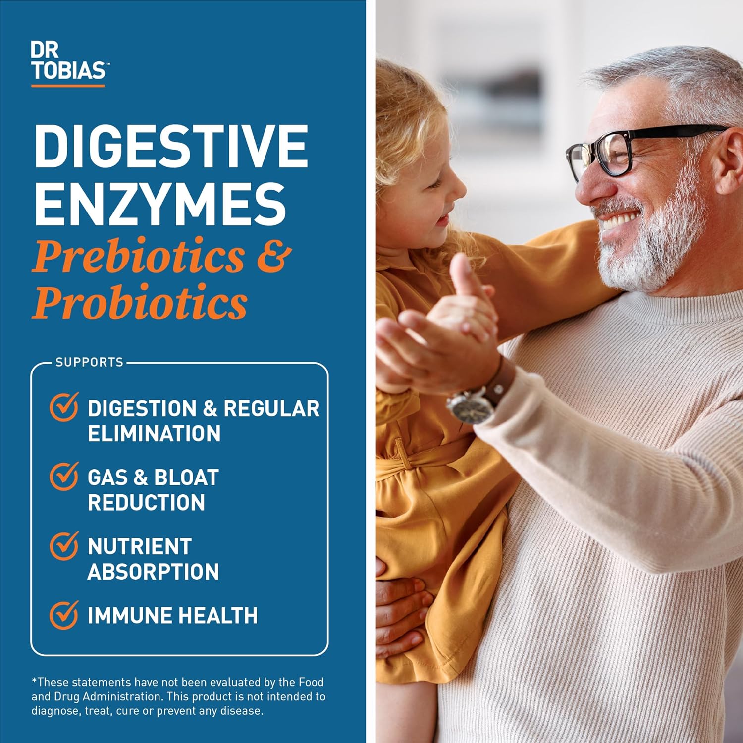 Digestive Enzymes with Probiotics, Prebiotics, & Postbiotics for Improved Digestion & Immune Support - 60 Capsules
