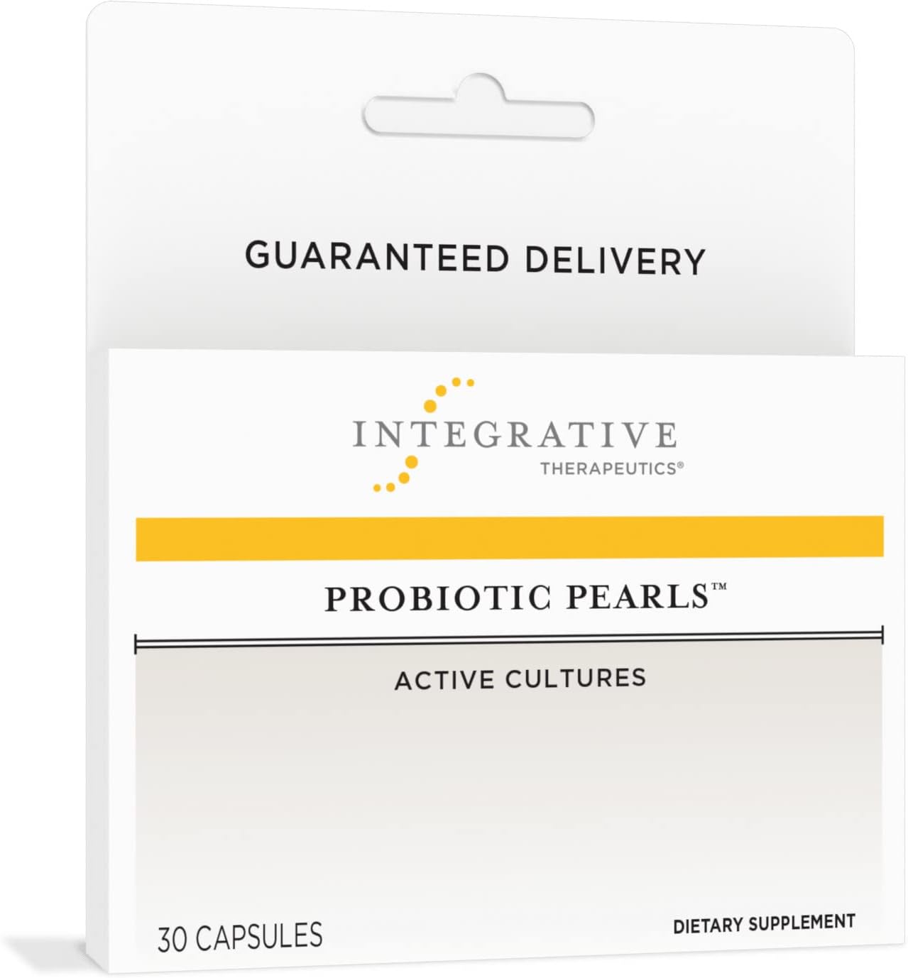 Digestive Health Supplement - Probiotic Pearls with Lactobacillus Acidophilus & Bifidobacterium - Gut Health Support for Men & Women - 30 Capsules