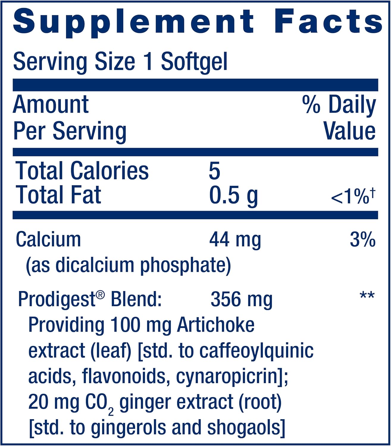 Digestive Health Supplement with Artichoke, Ginger, Fennel, Turmeric - Bloat Relief, Gluten Free, Non-GMO - 60 softgels