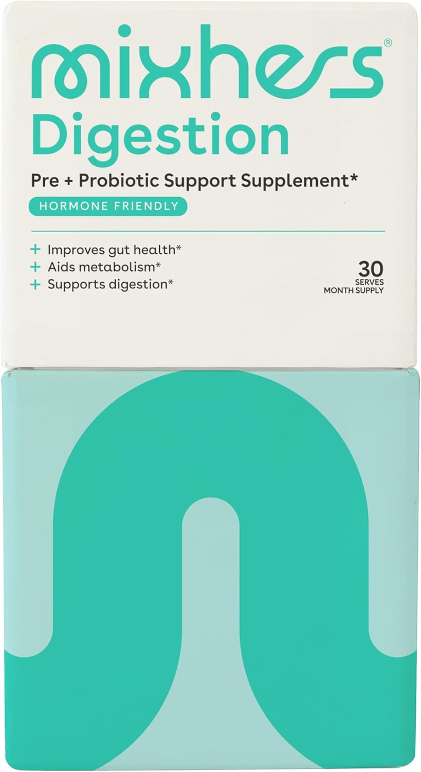 Digestive Health Supplement with Prebiotics & Postbiotics - Supports Metabolism, Digestion, and Detox - Bacillus Coagulans & L-Glutamine - 30 Packets - Blackberry Pomegranate & Cherry Limeade Flavor