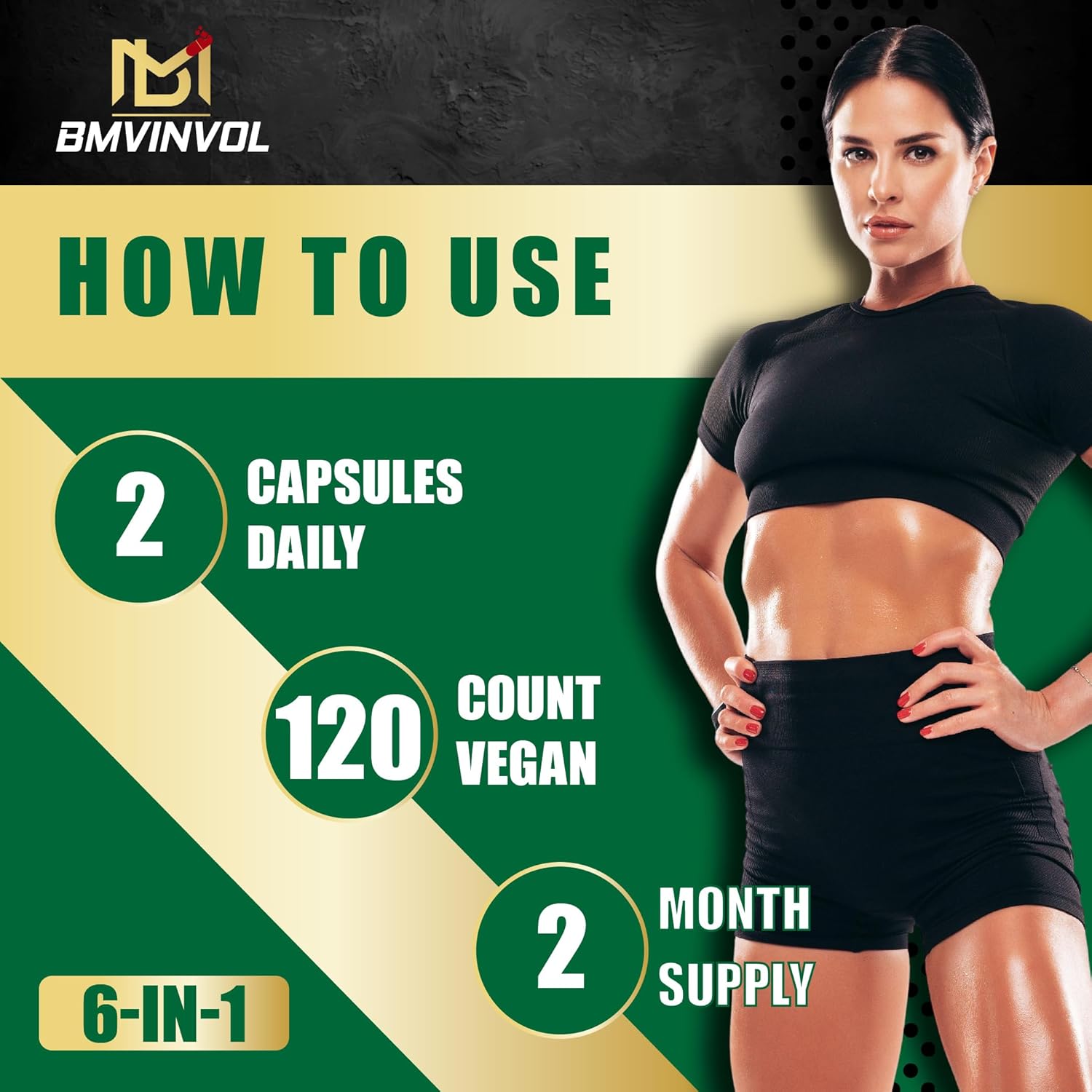 Digestive Health Support Capsules with Psyllium Husk, Fenugreek, Apple Cider Vinegar, Turmeric, Ginger, Black Pepper - 120 Count