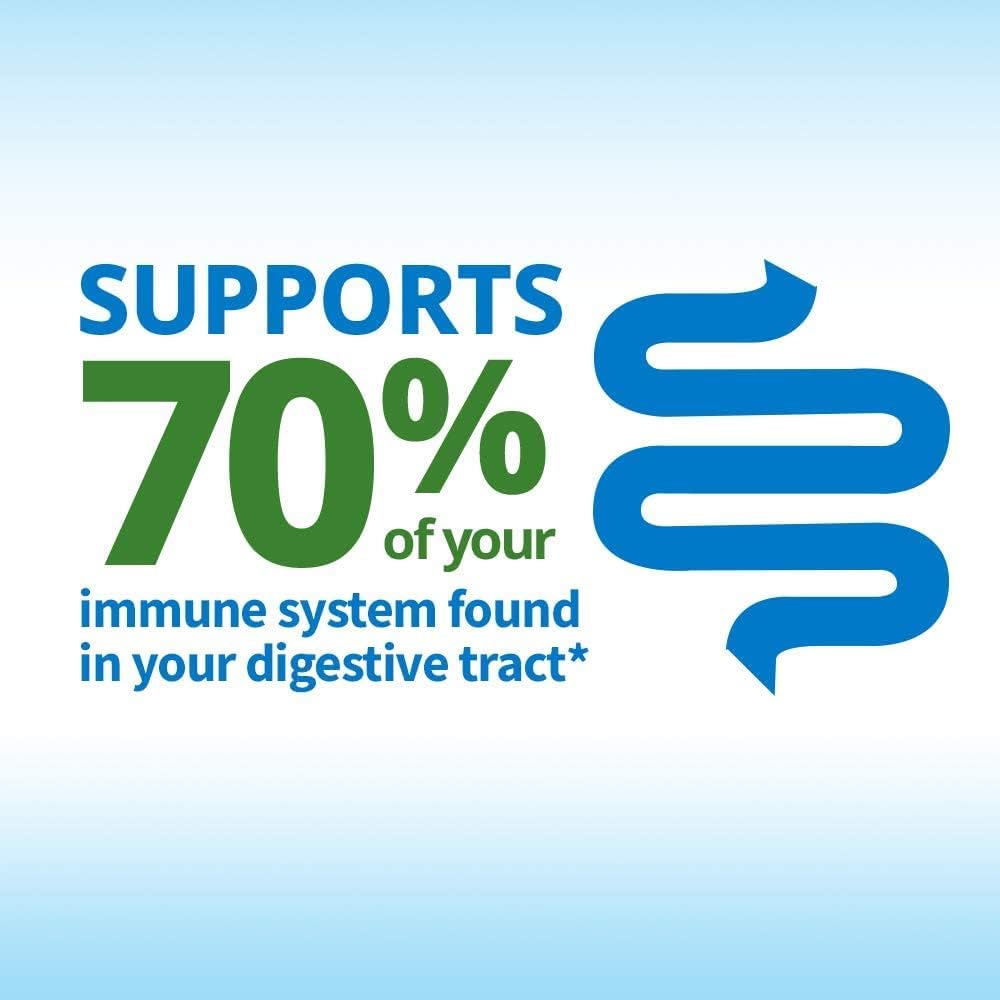 Digestive & Immune Support Probiotic Supplement with Prebiotics for Regularity & Comfort - 30 Capsules