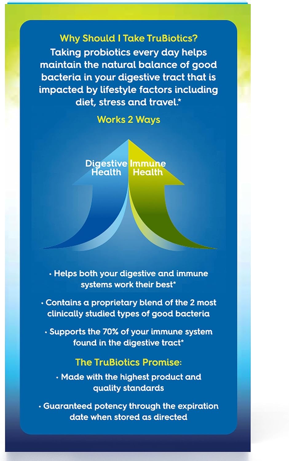 Digestive & Immune Support Probiotics with 2 Clinically Studied Strains - 60 Capsules