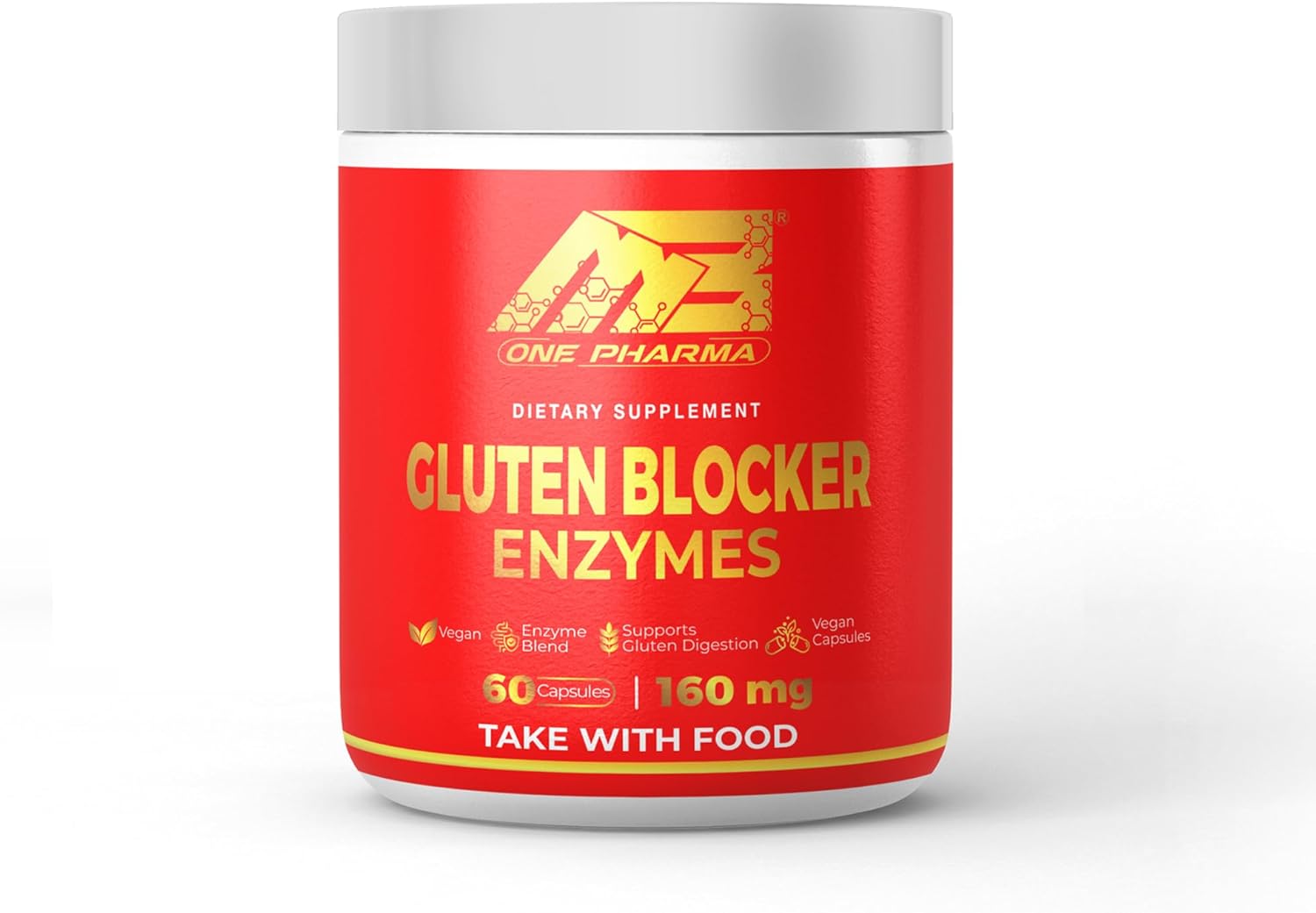 Digestive Multi Enzyme Ultra Blend Supplement - Gluten Digestive Support for Gut Health & Nutrient Absorption - 60 Day Supply, Vegetarian Formula