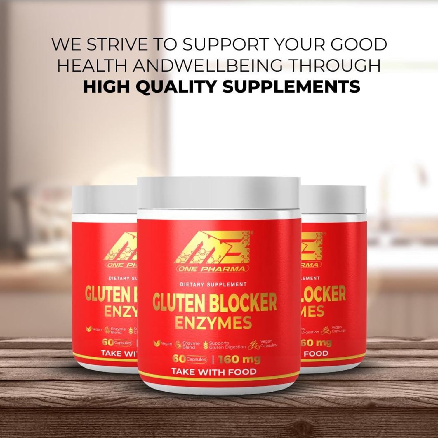 Digestive Multi Enzyme Ultra Blend Supplement - Gluten Digestive Support for Gut Health & Nutrient Absorption - 60 Day Supply, Vegetarian Formula