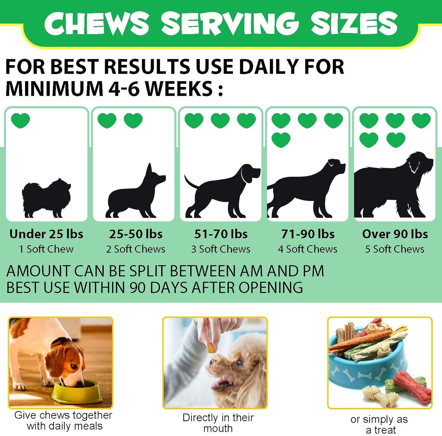 Digestive Probiotic Soft Chews with Omega-3 & 6 for Dogs - Vitamin Enriched Dog Probiotics & Enzymes