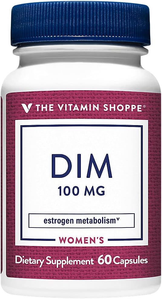 DIM 100MG with Bioperine Black Pepper Extract - Women's Health Support - 60 Capsules