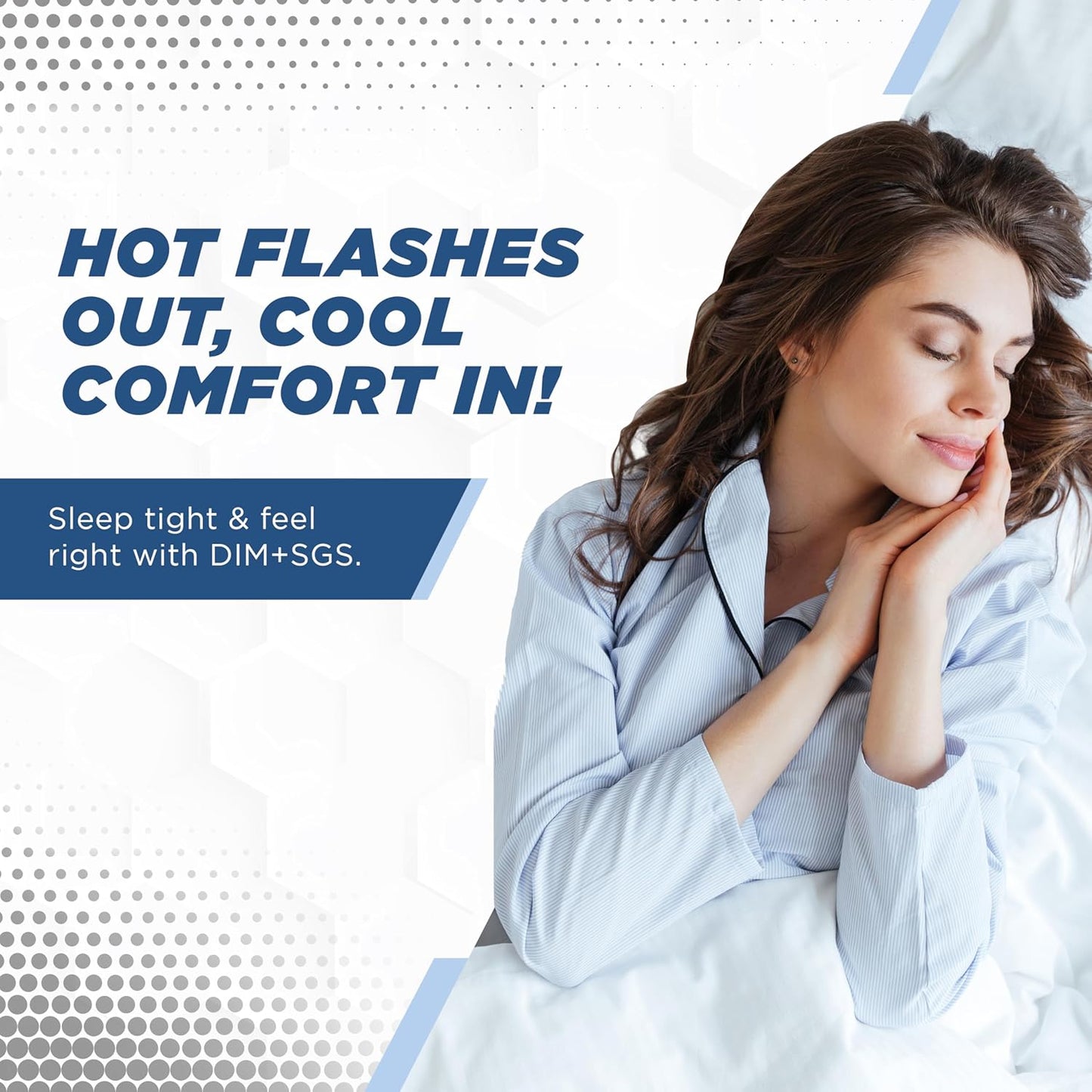 DIM SGS Supplement for Menopause & Prostate Health - 120 Capsules, Enhanced Absorption with Bioperine - 2-Month Supply