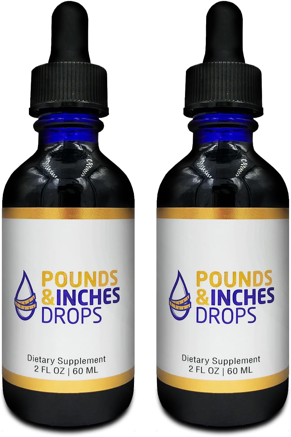 Dirobi Pounds and Inches Drops - Liquid Weight Loss Supplement for Women and Men - Blueberry Flavor - Diet Pill Alternative