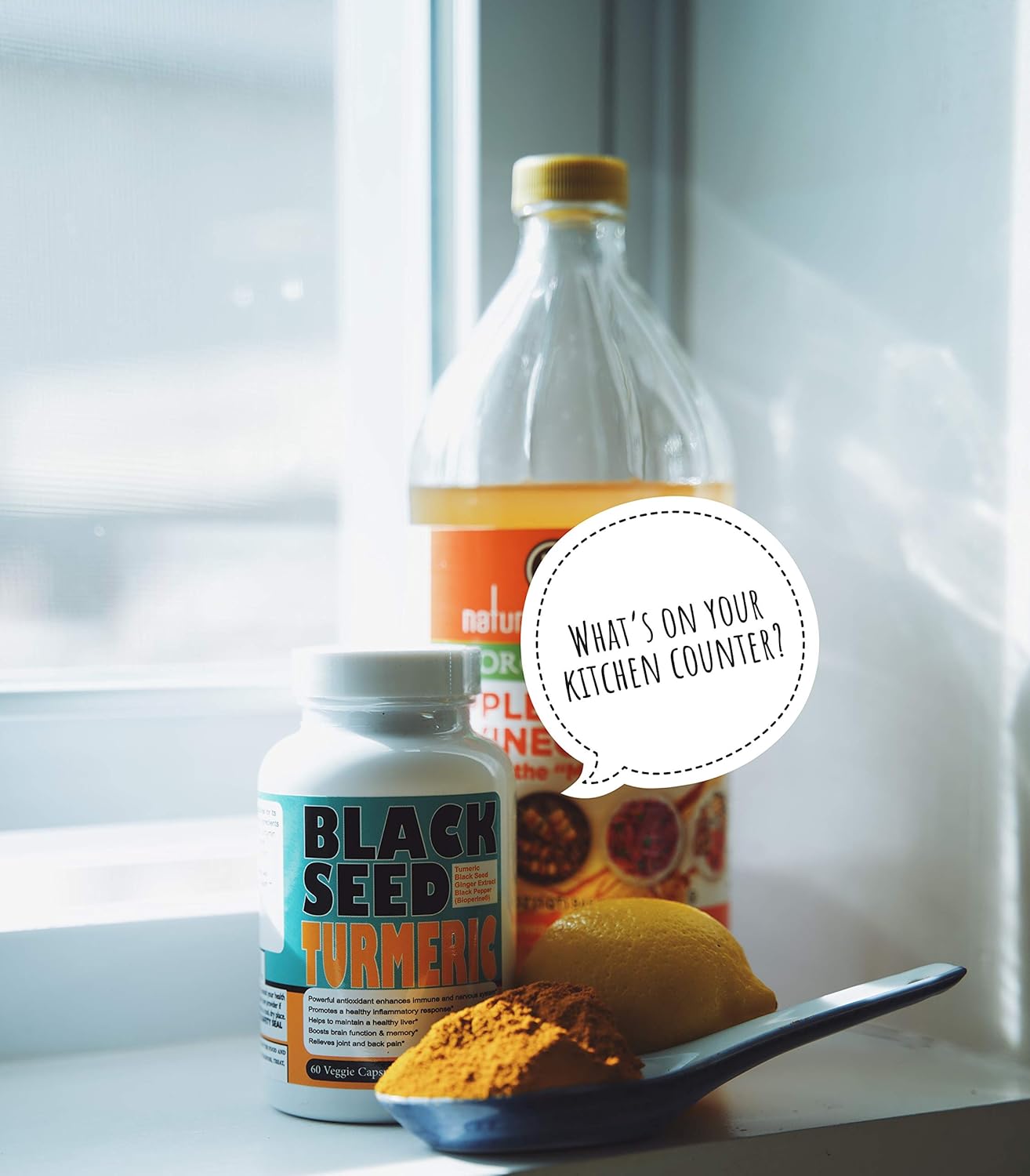 Discover the Benefits of Sweet Sunnah Black Seed Turmeric Capsules with Curcumin, Ginger, and Black Pepper - 60 Veggie Count