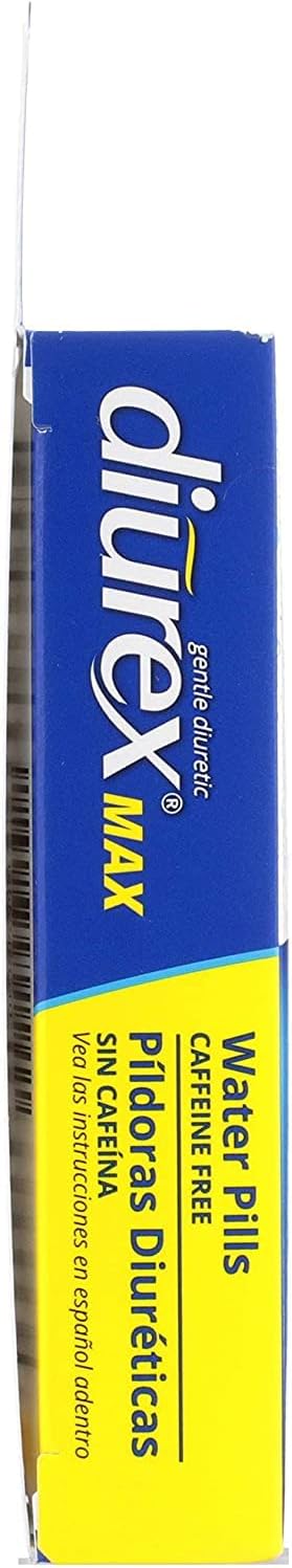 Diurex Max Water Caplets - Fast-Acting Diuretic Relief - 24 Count