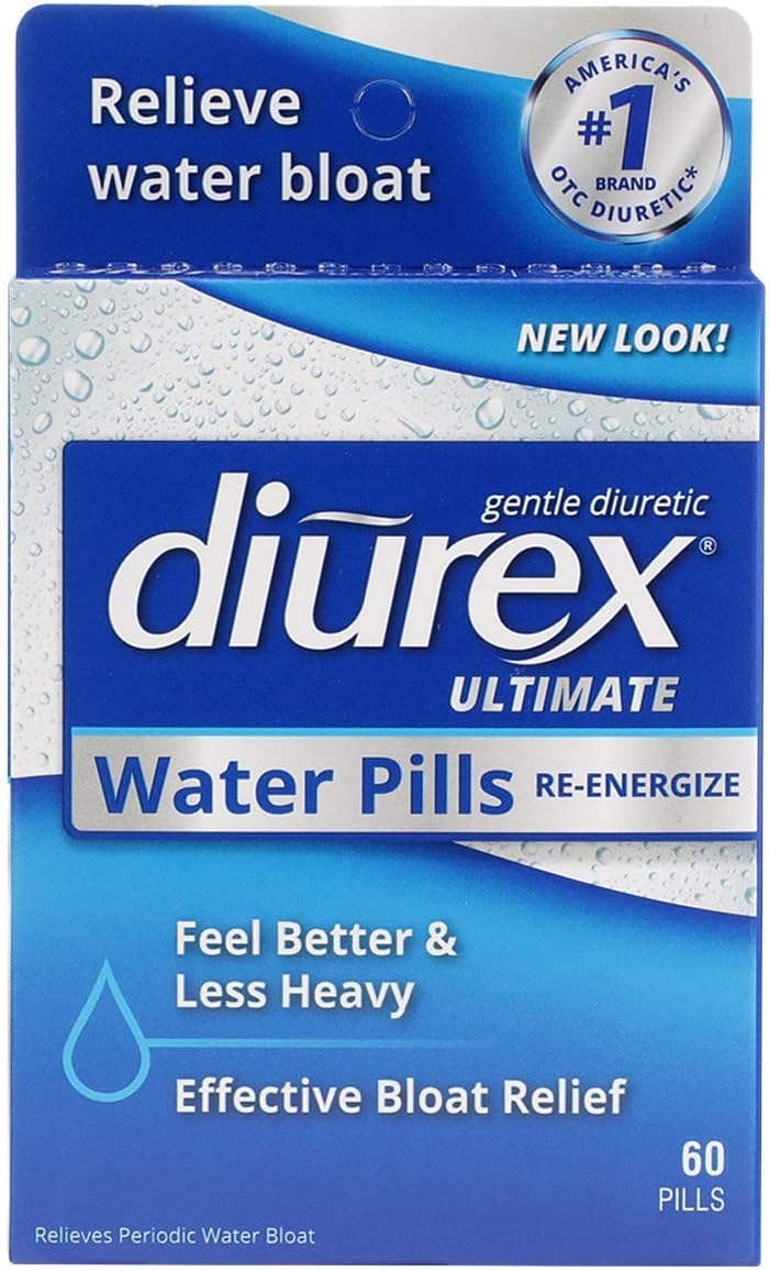 Diurex Ultimate & Ultra Water Pills Bundle - Maximum Strength Diuretic for Bloat Relief - 60 Count & 80 Count