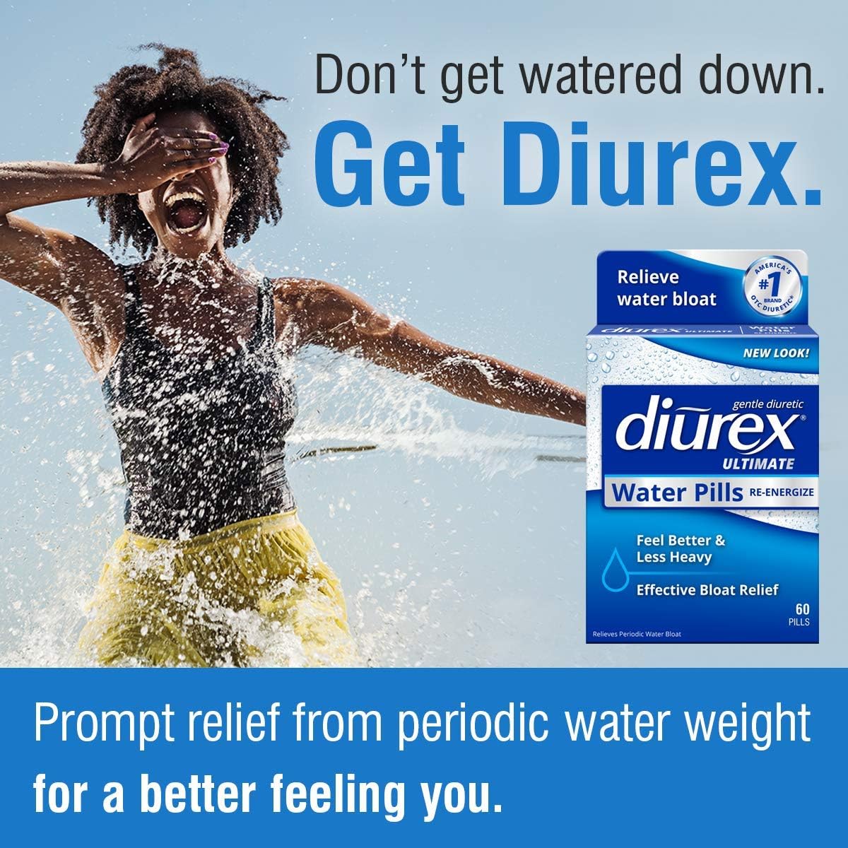 Diurex Ultimate & Ultra Water Pills Bundle - Maximum Strength Diuretic for Bloat Relief - 60 Count & 80 Count