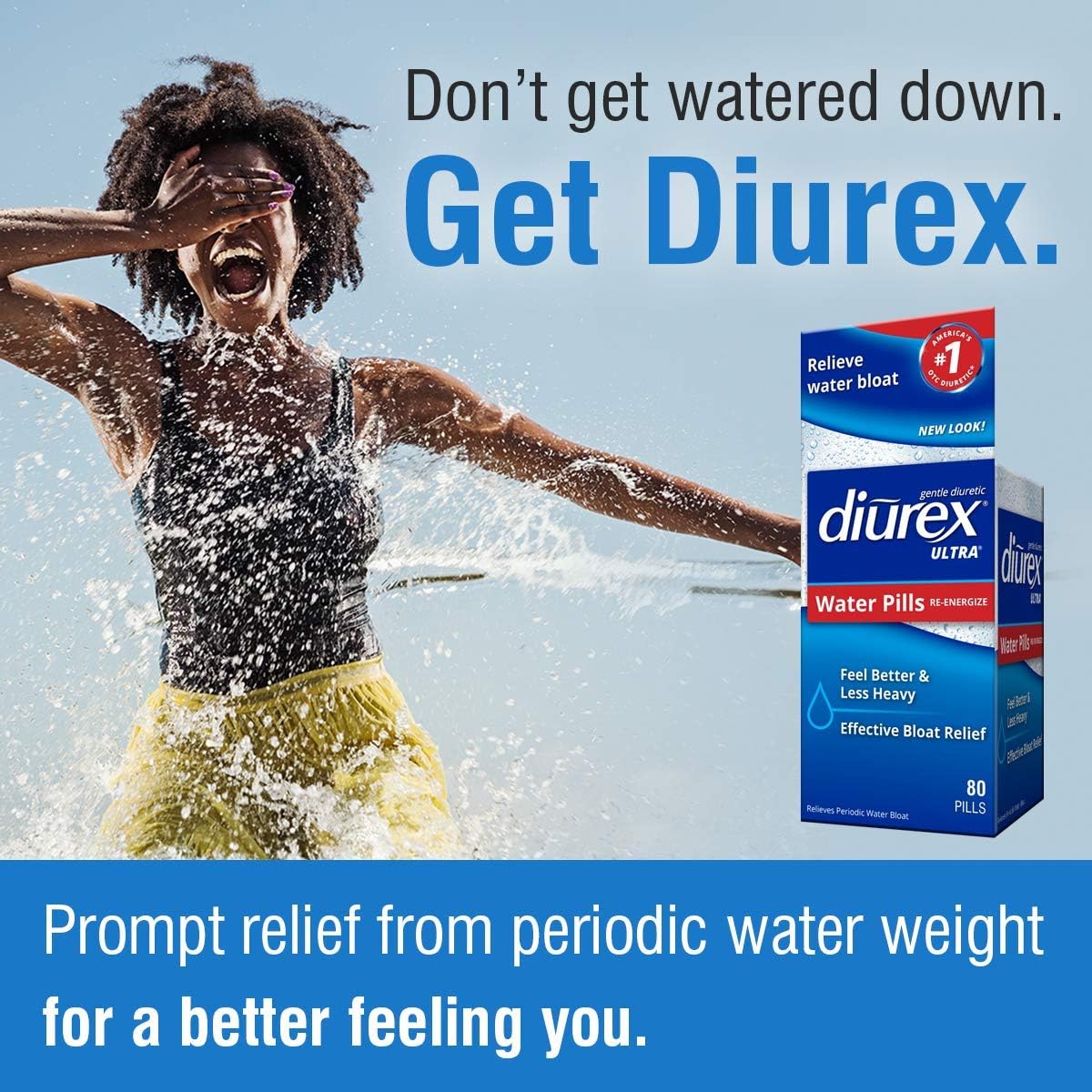 Diurex Ultimate & Ultra Water Pills Bundle - Maximum Strength Diuretic for Bloat Relief - 60 Count & 80 Count