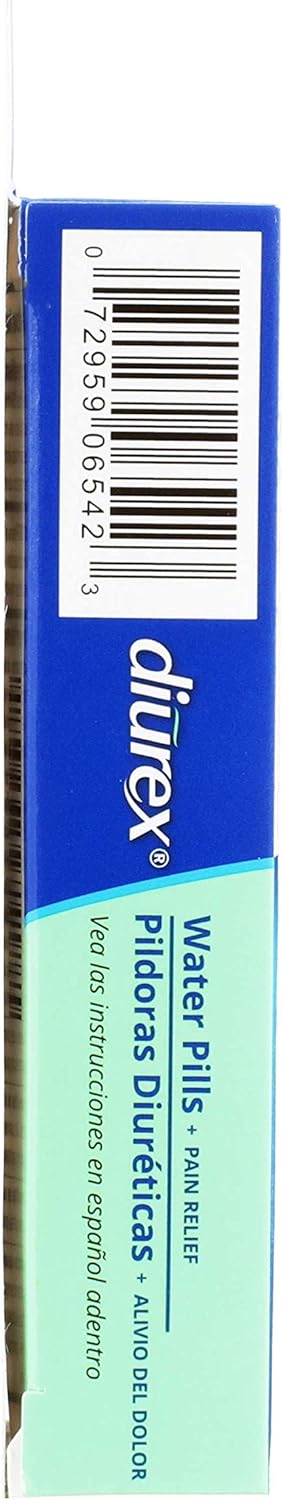 Diurex Water Pills and Pain Relief Tablets - Reduce Water Retention, Cramping, and Fatigue - 42 Count