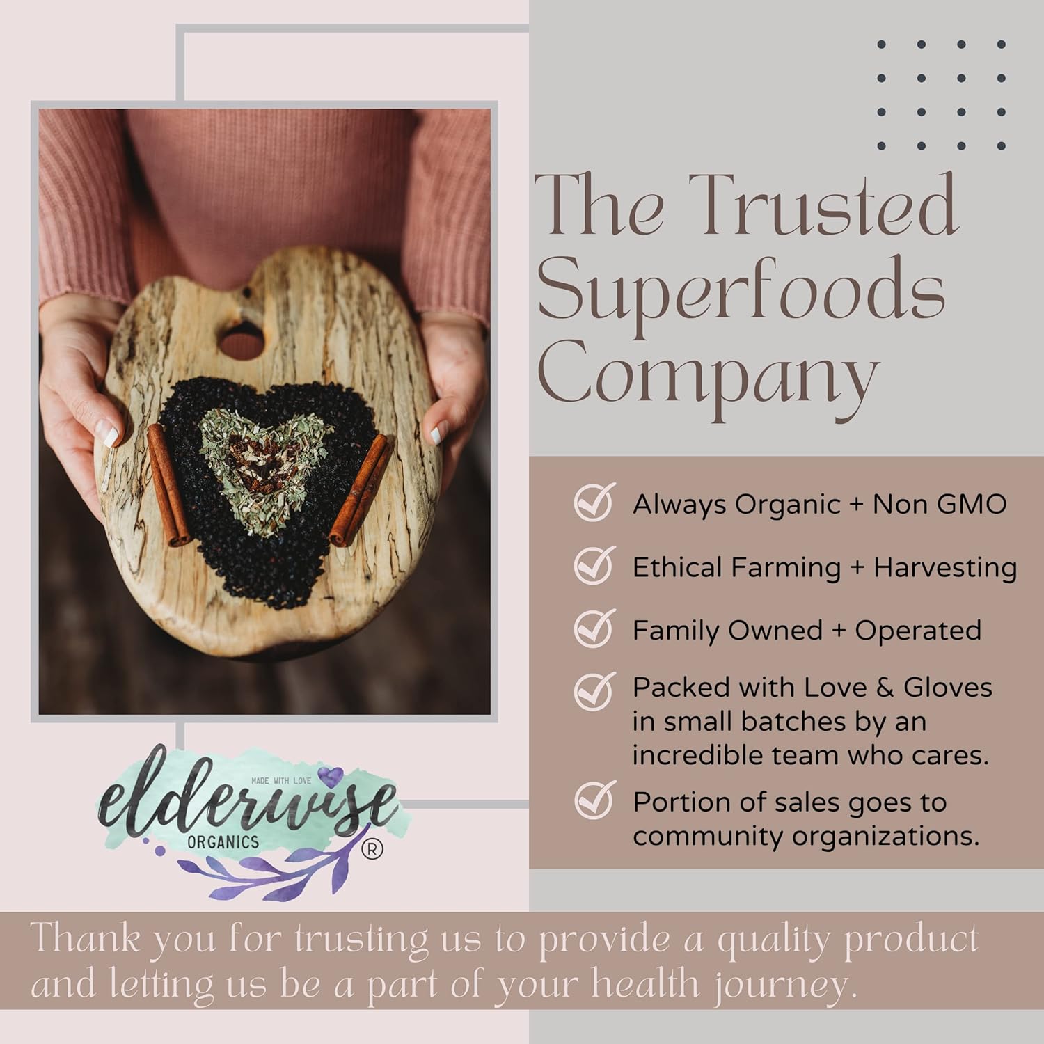 DIY Elderwise Organics Elderberry Syrup Kit - Easy Homemade Syrup Making with Organic Ingredients, Makes 32oz, Brewing Bag Included