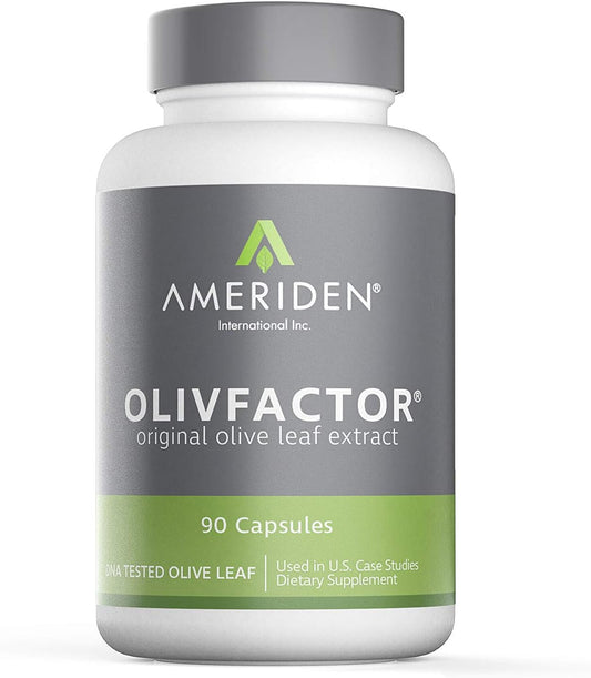 DNA Tested Olive Leaf Extract with 20% Oleuropein - 90 Vcapsules, 525mg - Ameriden International, Inc.