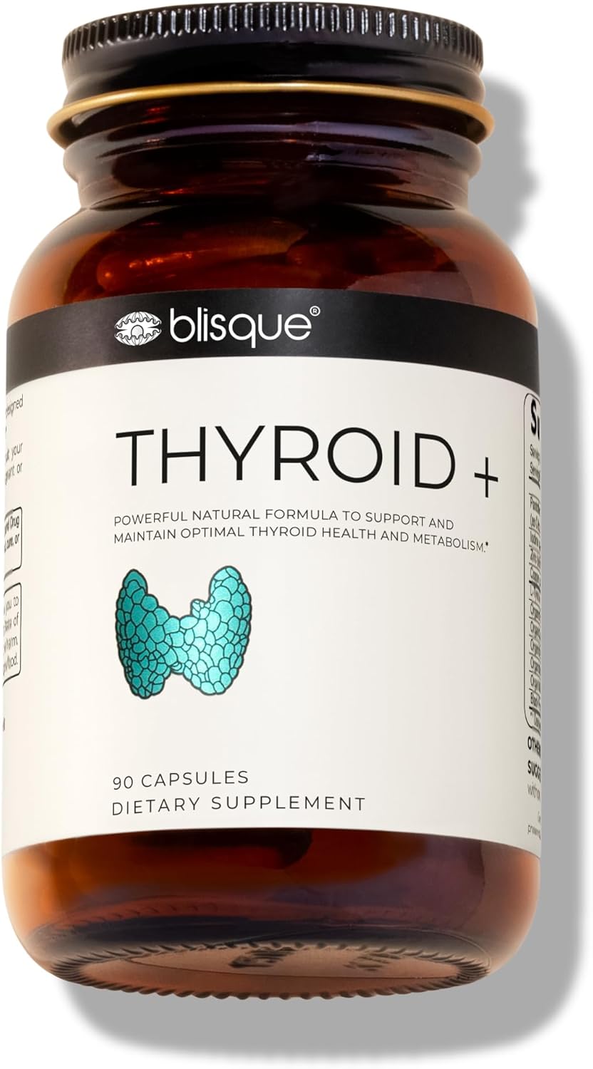Doctor-Approved Thyroid Support Supplement for Energy, Focus, and Metabolism Boost | Includes Iodine, Ashwagandha, and L-Tyrosine | 90 Capsules