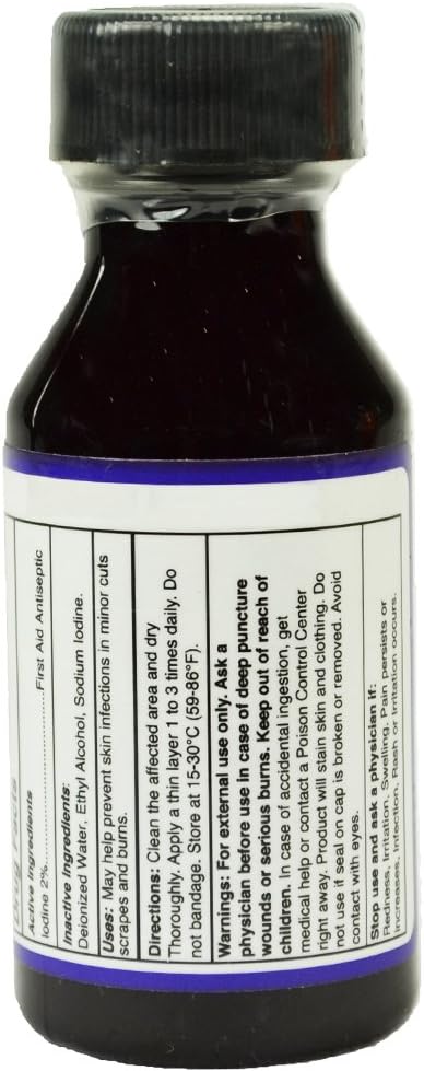 Doctor ELP Essential Colorless White Clear Iodine Tincture YODO Blanco 1 oz Bottle