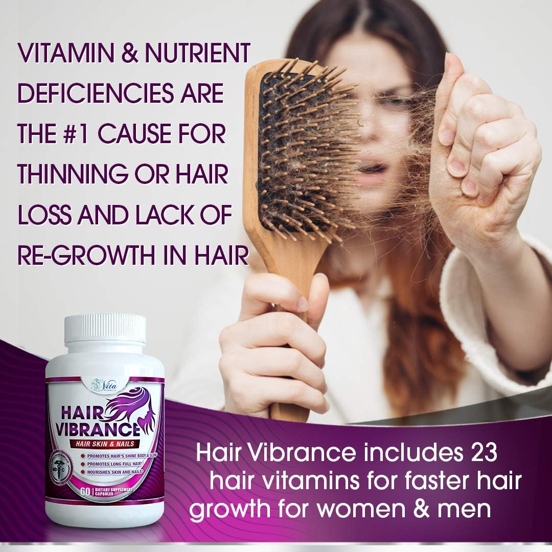Doctor Formulated Hair, Skin, and Nails Vitamins with 15000mcg Biotin - 23 Vitamins for Hair Growth, Healthier Skin, Nails, and Lashes - 3 Pack