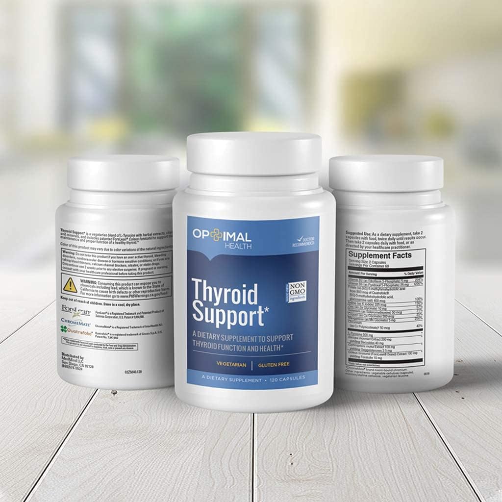 Doctor Formulated Thyroid Support Supplement with Iodine for Metabolism, Energy & Weight Loss - Vegetarian & Gluten-Free