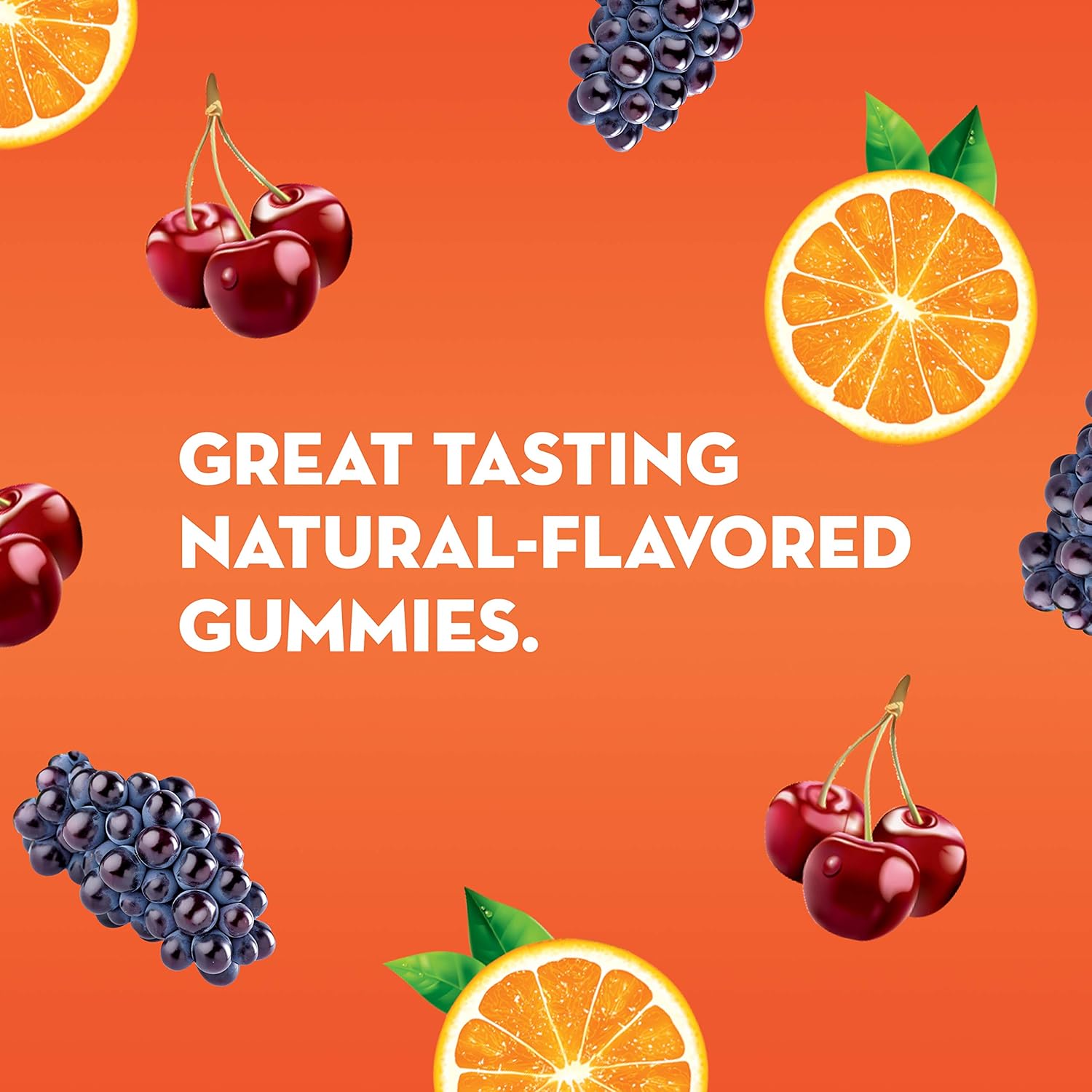 Doctor Recommended Citrus Flavor Probiotic Gummies for Gut Health & Immune Support with Vitamin C and B12 - 50 Count