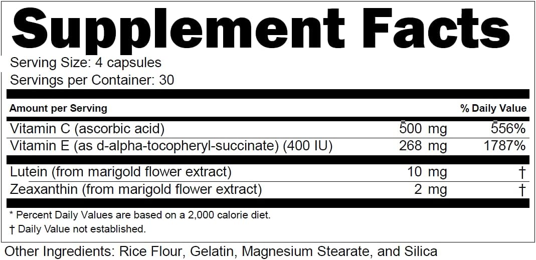 Doctor's Advantage Areds 2 Zinc-Free Multivitamin Macular Shield - Eye Health Support with Lutein & Zeaxanthin - 120 Count