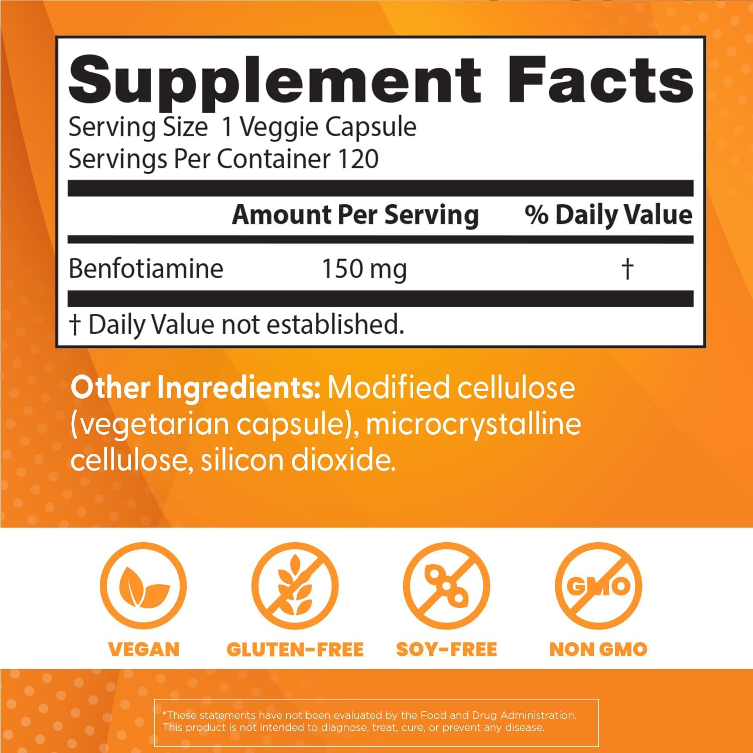 Doctor's BEST Benfotiamine 150 for Glycemic Balance & Metabolic Response - Non-GMO, Gluten Free, Vegan 120 Caps