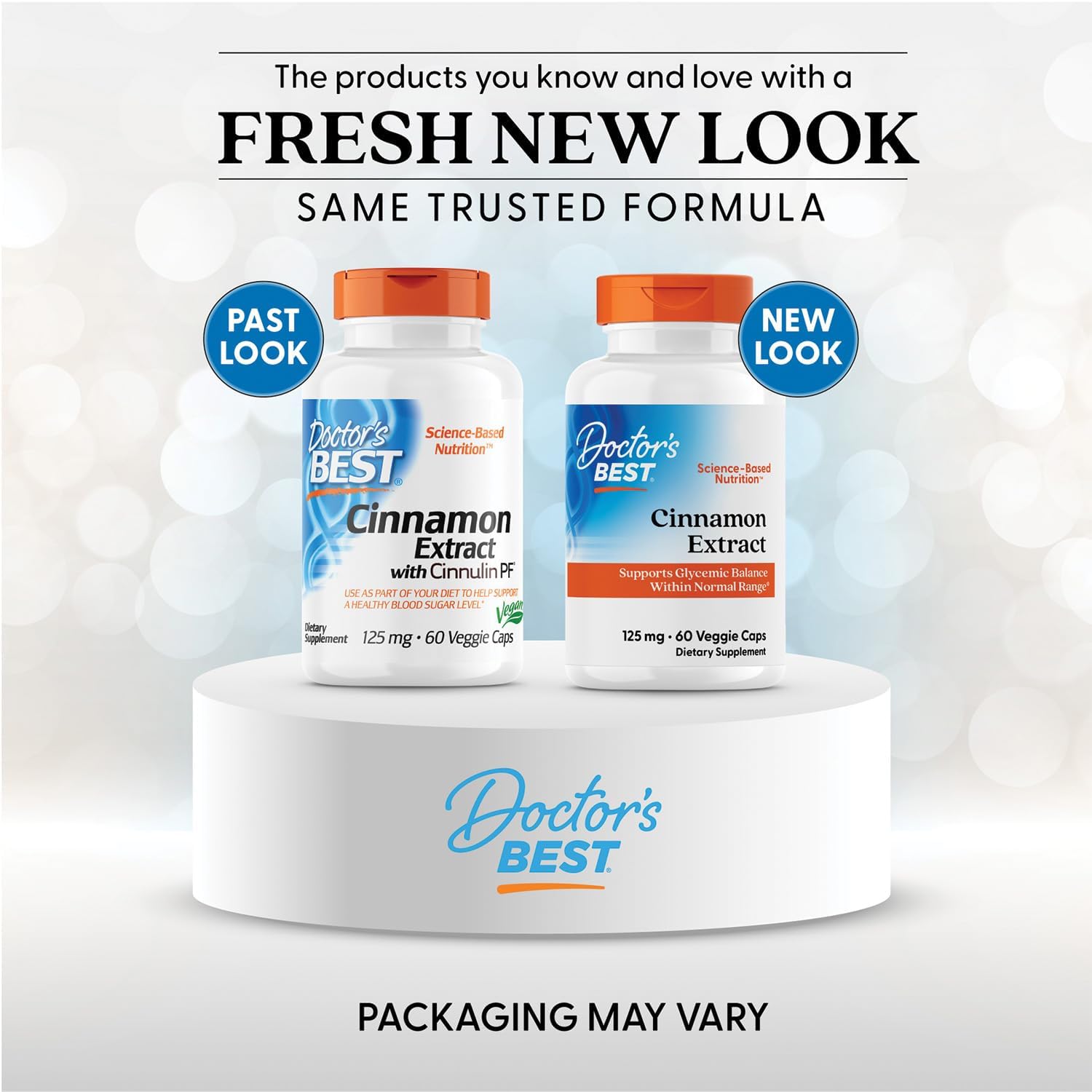 Doctor's BEST Cinnamon Extract with Cinnulin PF - 60 Veggie Caps, Non-GMO, Gluten Free, Vegan - Supports Healthy Blood Sugar Levels