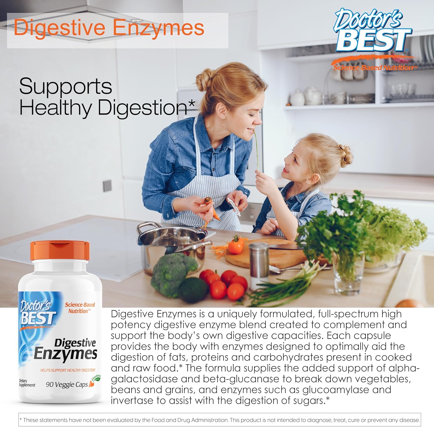 Doctor's BEST Digestive Enzymes & PepZin GI Complex Bundle - Non-GMO, 90 Veggie Caps + 120 Veggie Caps