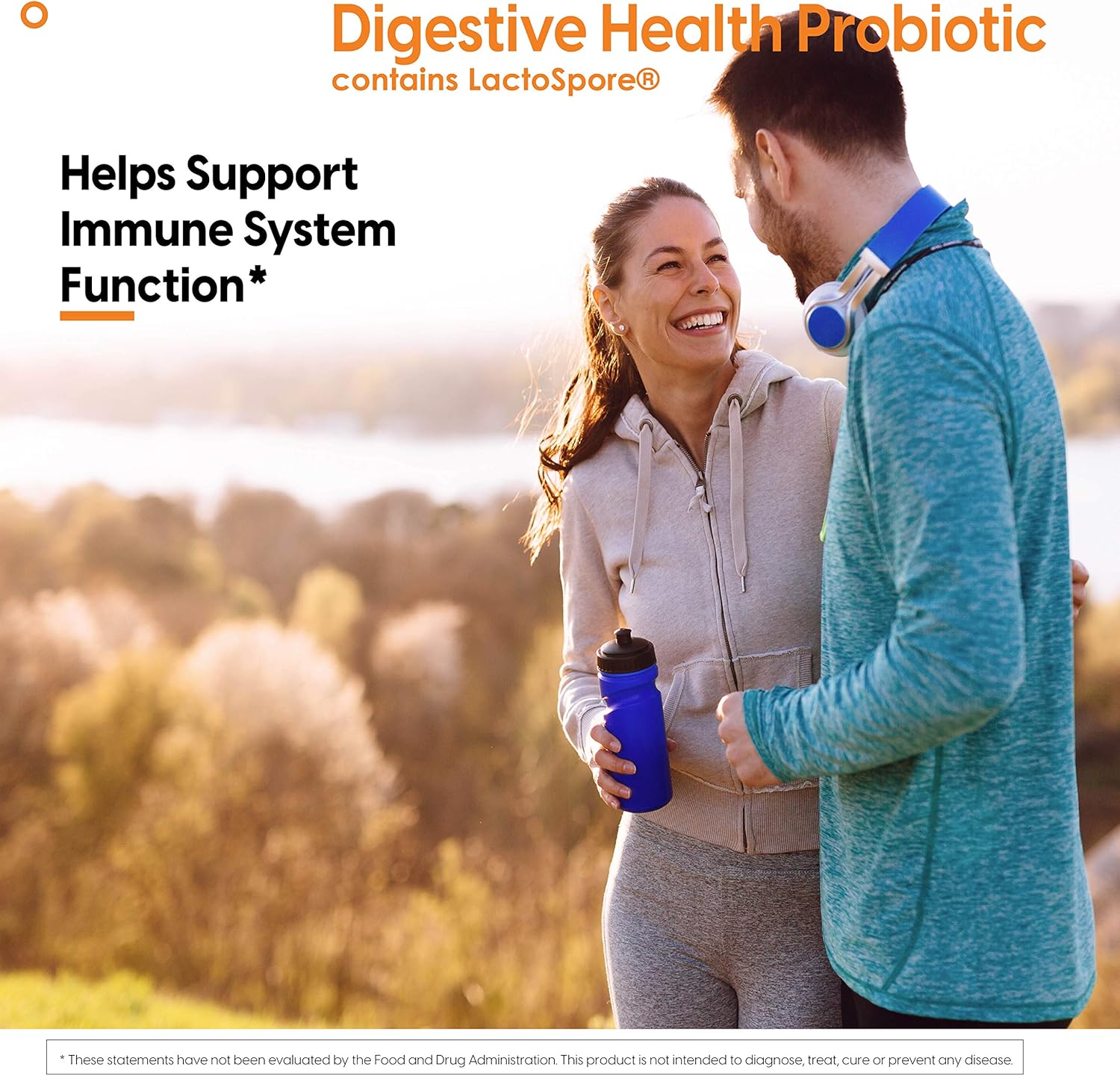 Doctor's Best Digestive Health Probiotic 2 Billion CFU with Lactospore - Non-GMO Vegan Supplement - 60 Vegetarian Capsules