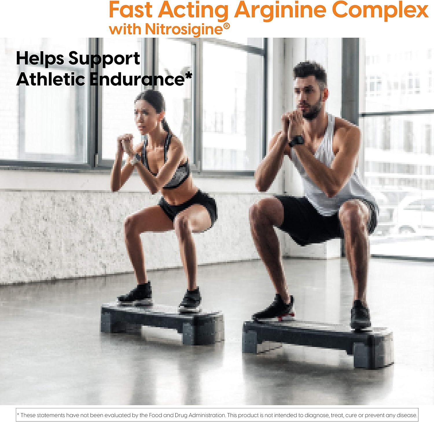 Doctor's Best Fast Acting Arginine Complex Tablets - Nitrosigine for Boosting Nitric Oxide Levels, Blood Flow, and Vessel Flexibility - Non-GMO, Vegan, Gluten Free - 750mg, 60 Count