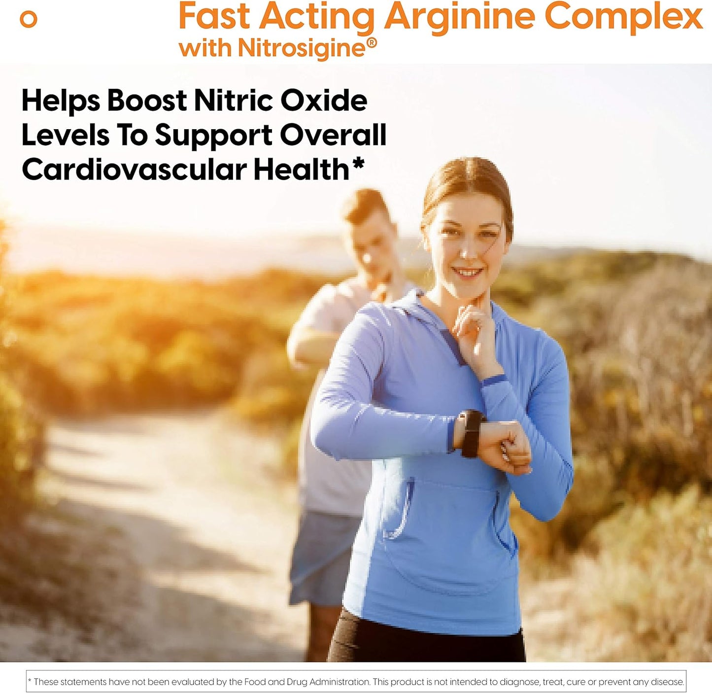 Doctor's Best Fast Acting Arginine Complex Tablets - Nitrosigine for Boosting Nitric Oxide Levels, Blood Flow, and Vessel Flexibility - Non-GMO, Vegan, Gluten Free - 750mg, 60 Count