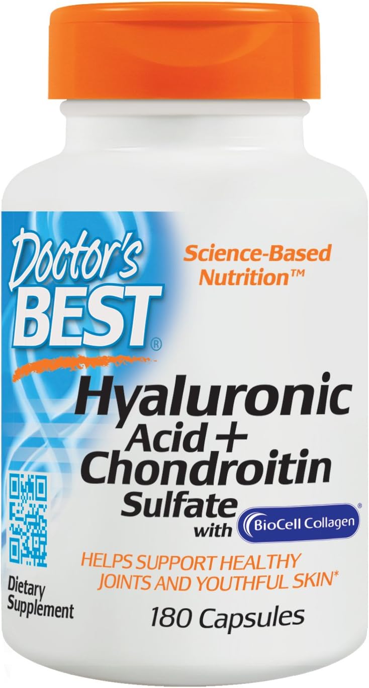 Doctor's Best Hyaluronic Acid and Chondroitin Sulfate Capsules - 180 Count