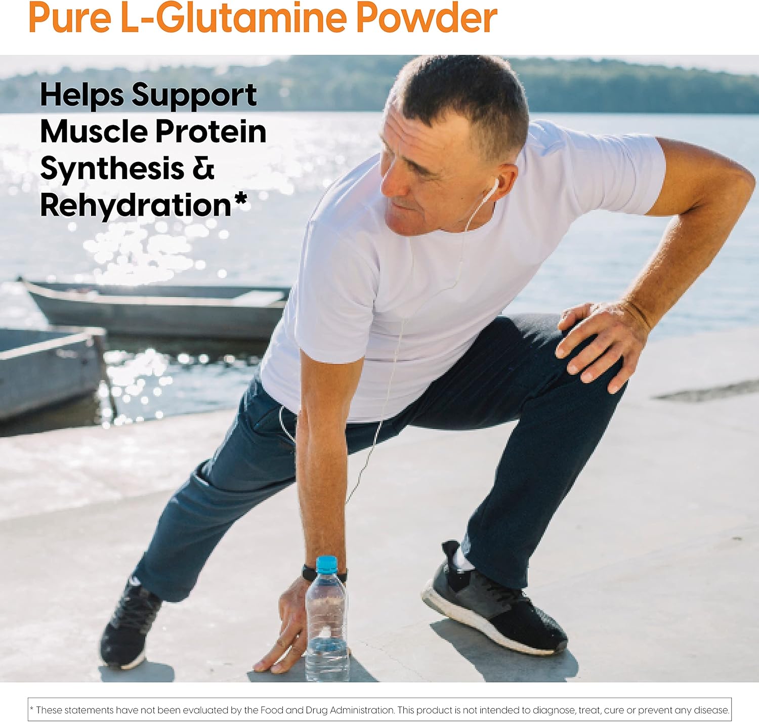 Doctors Best Pure L-Glutamine Powder - Supports Muscle Mass & Strength - Non-GMO, Gluten Free, Soy Free, Vegan - 10.6 oz (300g)