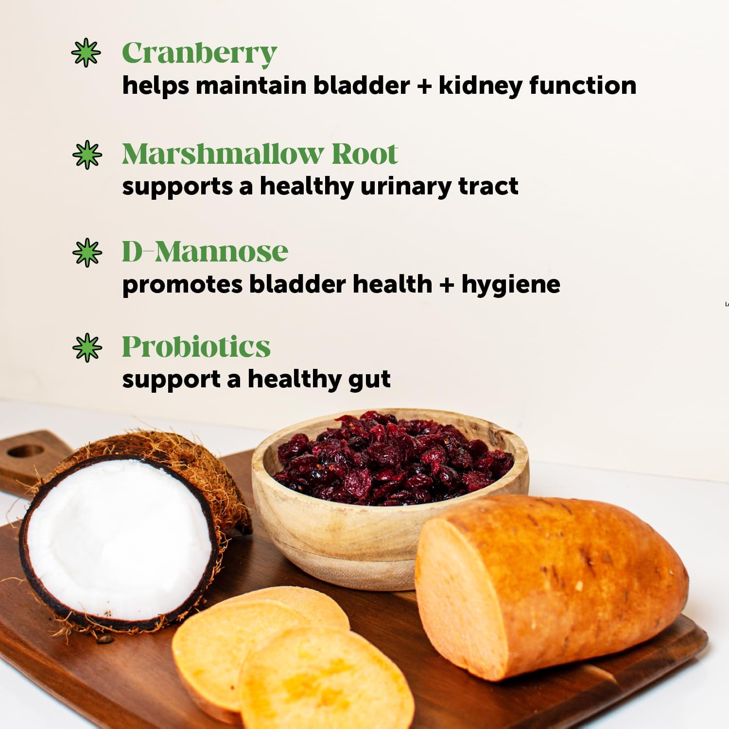 Dog Bladder Health Supplement with Cranberry & D-Mannose - Kidney Support for Dogs, Urinary Tract Health - Chicken Flavor