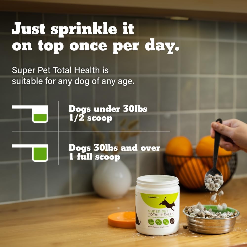 Dog Fiber Supplement for Heart, Gut, Coat & Joint Health - Made in USA, 2 Natural Ingredients (2 Pack)