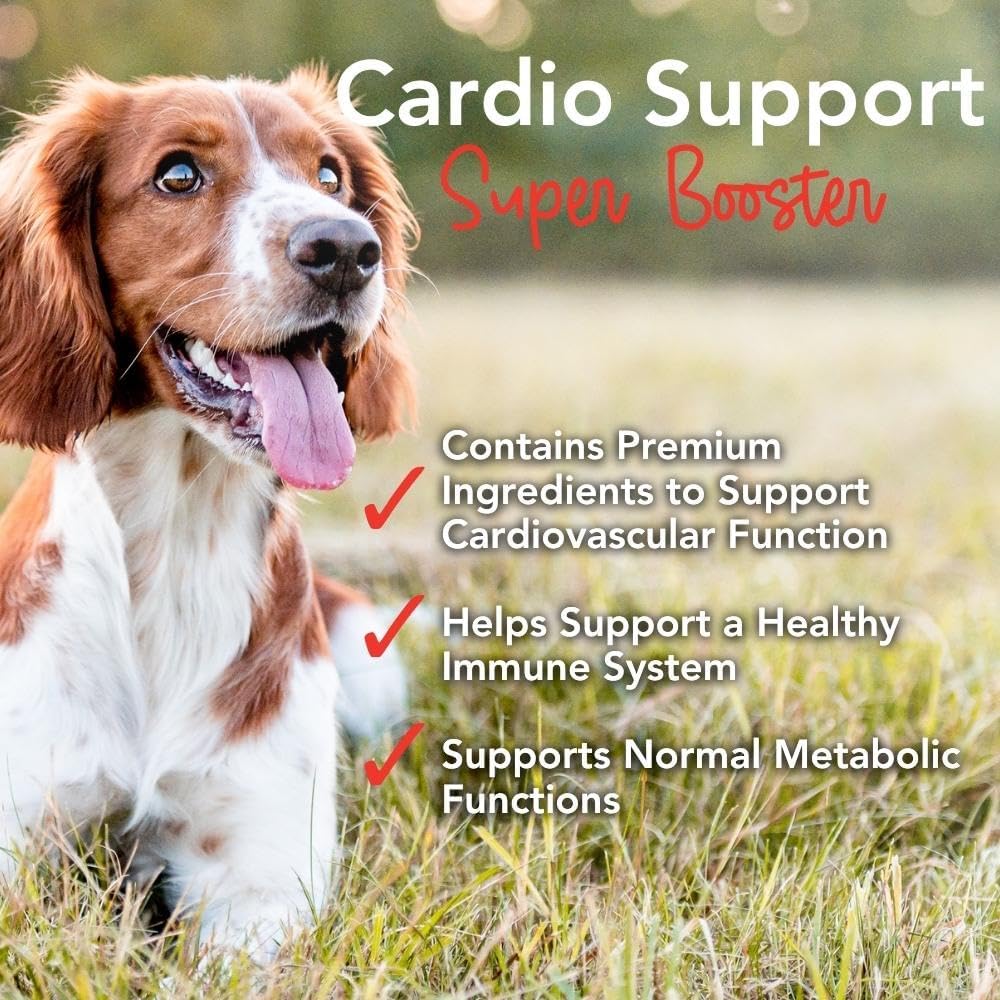 Dog Heart Health Supplement with Anchovy Oil, Taurine, Flaxseed, and More for Vitality